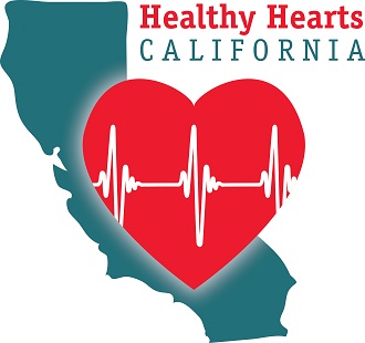 State of California with heart and heartbeat