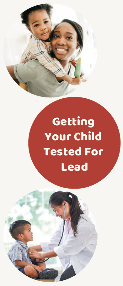 Screen shot of Getting Your Child Tested fro Lead brochure