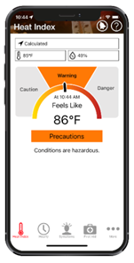 Heat Safety Tool App Example