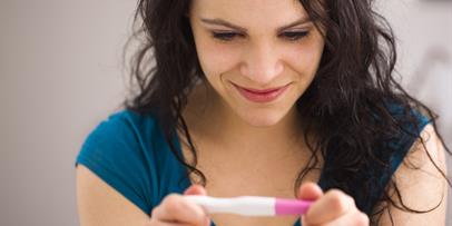 Checking pregnancy test result
