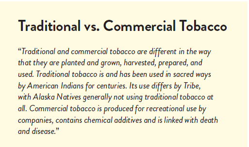 Traditiol vs Commerical Tobbacco comment