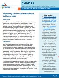 Monitoring Firearm-Related Deaths (PDF)