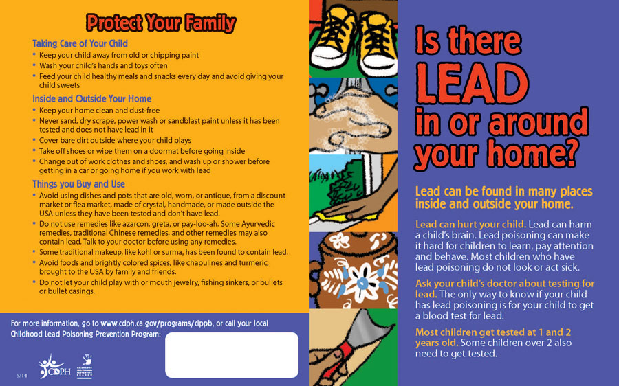 Screen shot of Is There Lead in or around your home? brochure