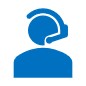 Person with a microphone icon