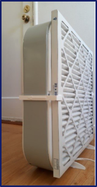 Do-it-yourself air cleaner with one filter