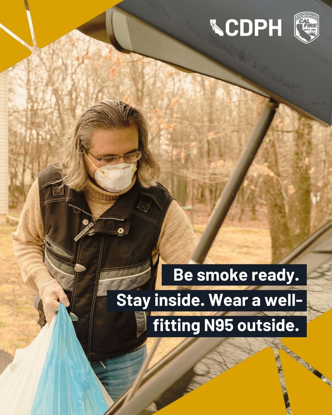 Person using an inhaler with text overlay do you refill your quick-relief inhaler more than two times a year?