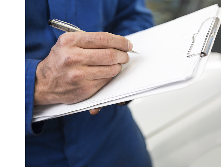 Employer conducting hazard assessment