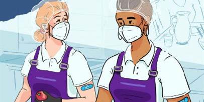 Hector feeling stressed as COVID particles float around