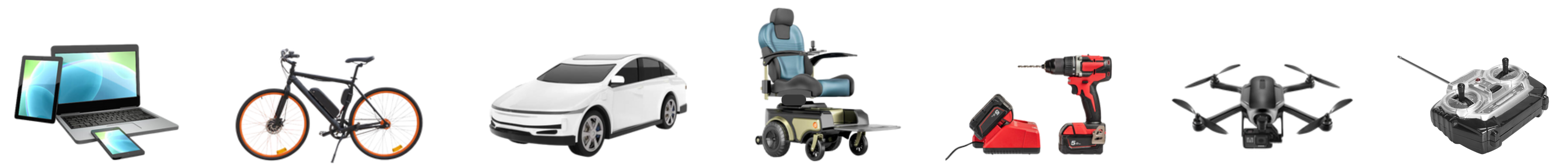 examples of products that contain lithium-ion batteries