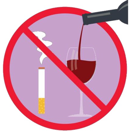 No smoking or drinking