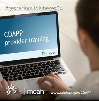 Health professional viewing CDAPP provider training