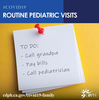 routine pediatric visit with to do list