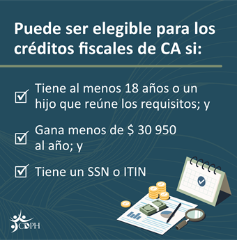 In Spanish: You may be eligible for tax credits this tax season
