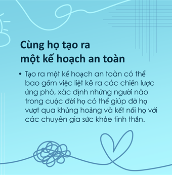 In vietnamese: Work with them to develop a safety plan