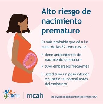 high risk for preterm births in Spanish