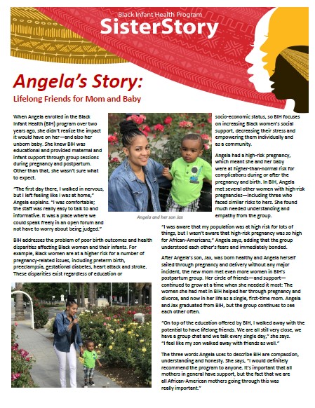 Angela's story in print format