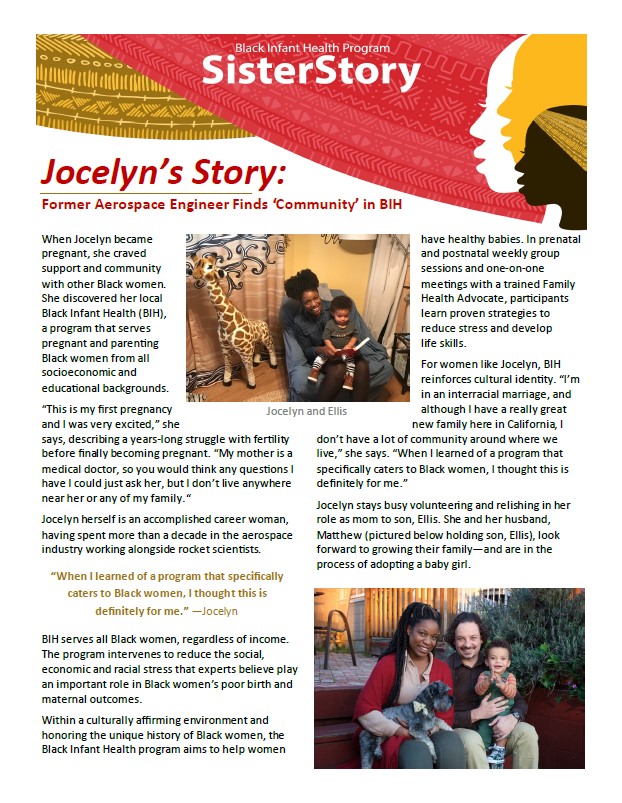 Jocelyn's story in print format