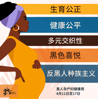 In Chinese (Simplified): Caption in Chinese (Simplified): Black women and birthing people deserve autonomy and joy