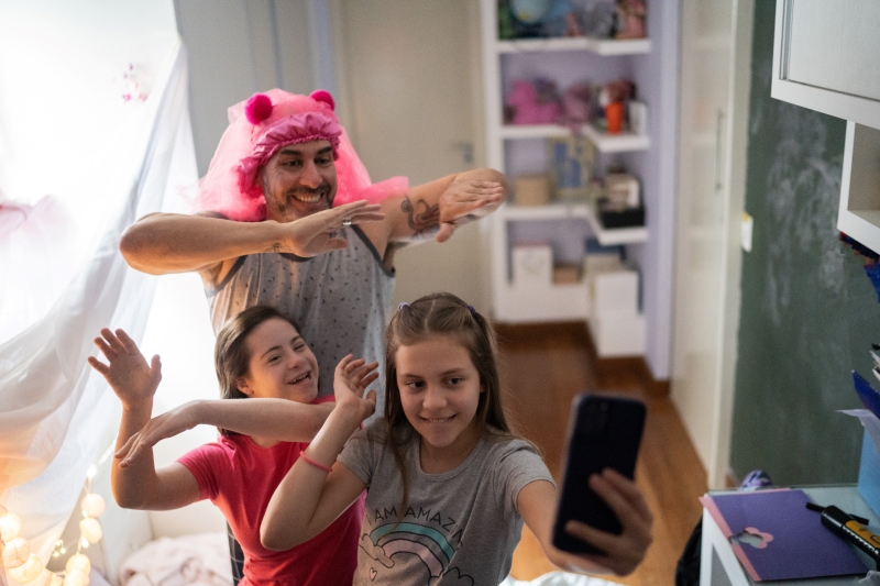 Parent bonding with special needs child