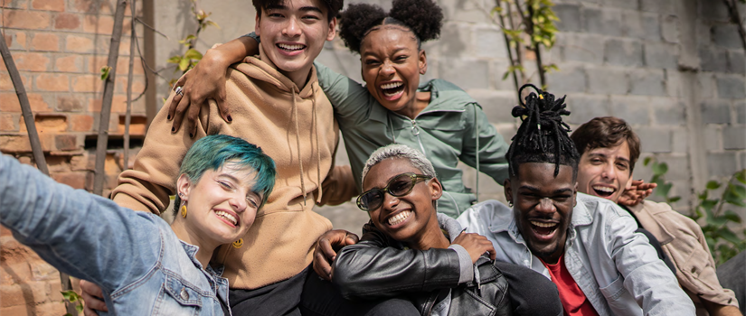 group of adolescents