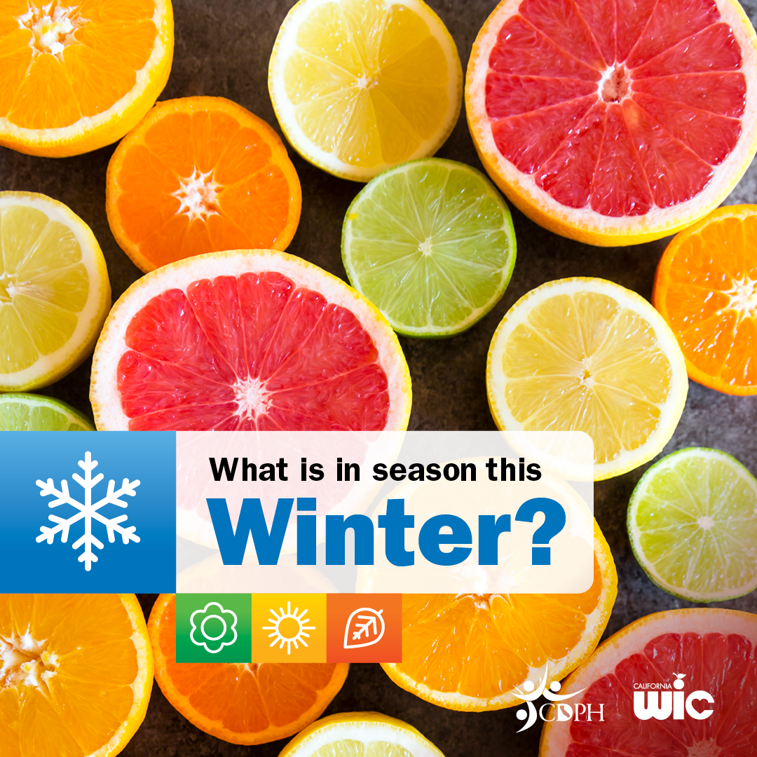 What is in season this winter? Citrus slices