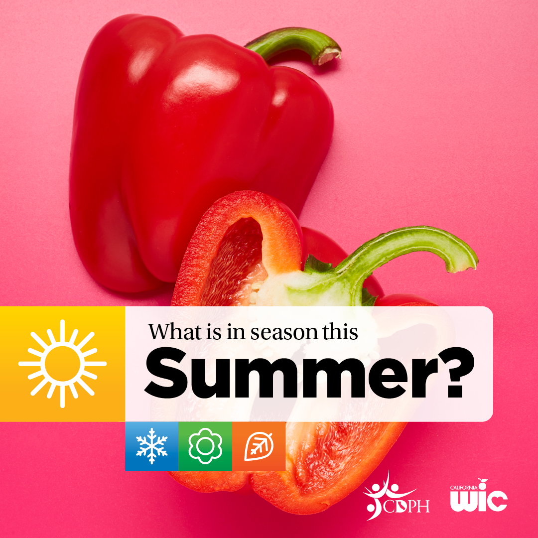 What is in season this summer? Bell peppers.