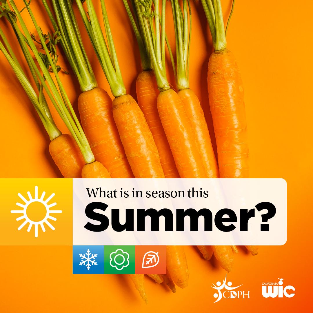 What is in season this summer? Carrots.