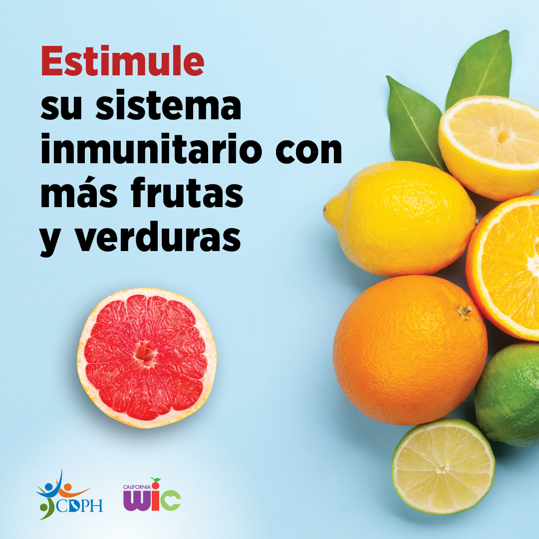 Estimule su sistema inmunitario con más frutas y verduras