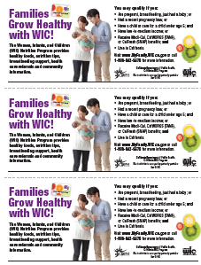 Families Grow Healthy 3-up flyer 2