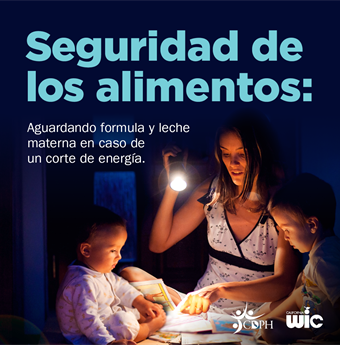 Seguridad de los alimentos. Aguardando formula y leche materna en caso de un corte de energía