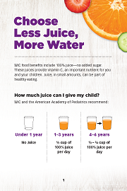 Choose Less Juice, More Water cover