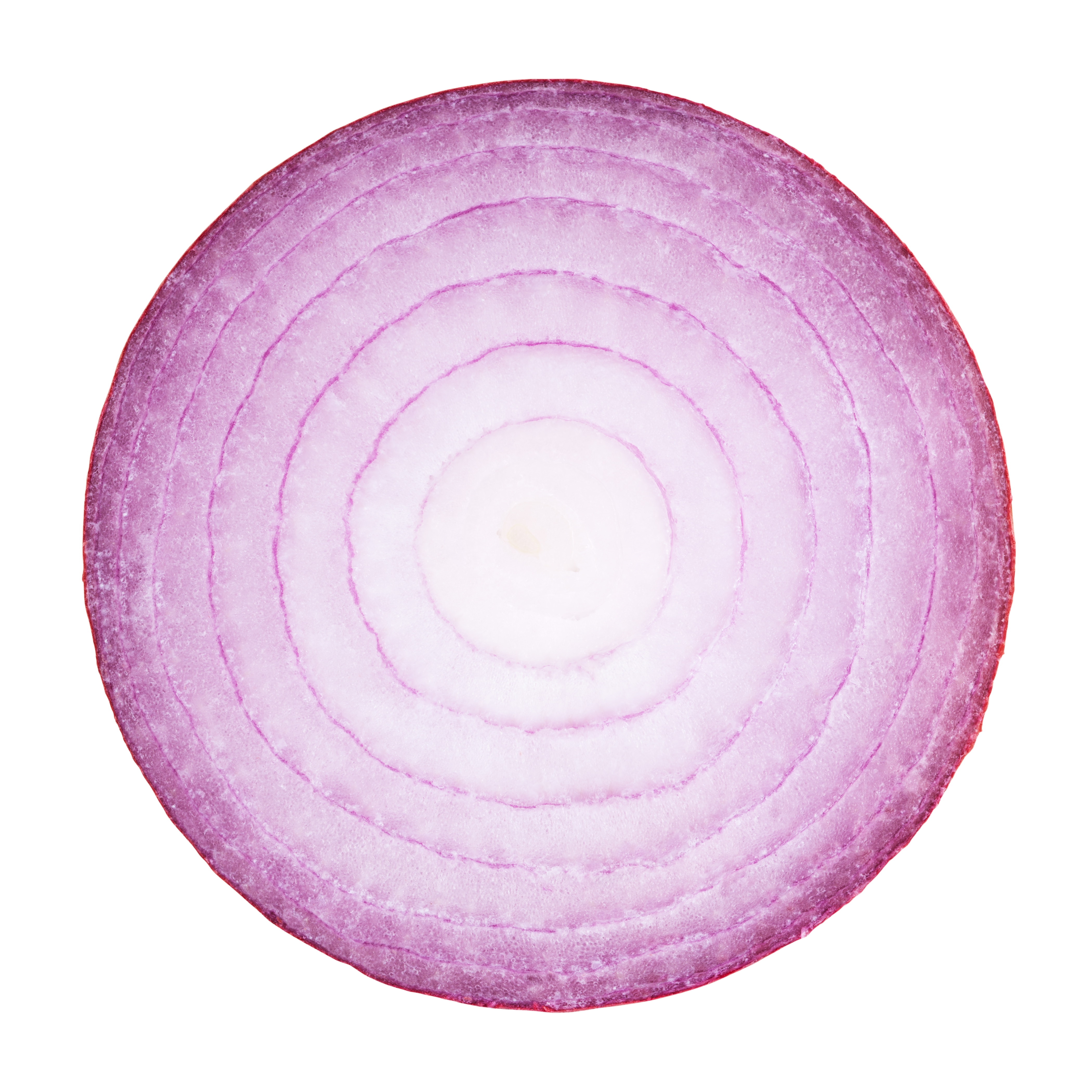 A sliced red onion