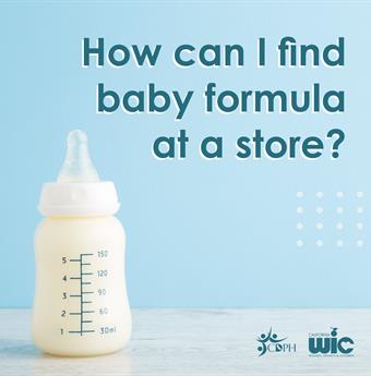 How can I find baby formula at a store