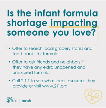 Is the infant formula shortage impacting someone you love?