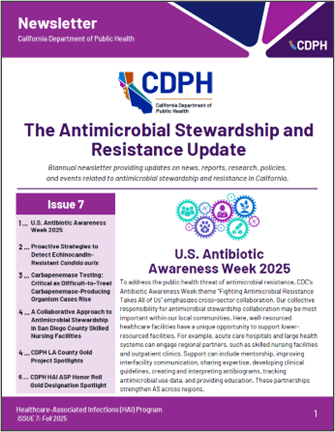 Antimicrobial Stewardship and Resistance Newsletter​​ Issue 7