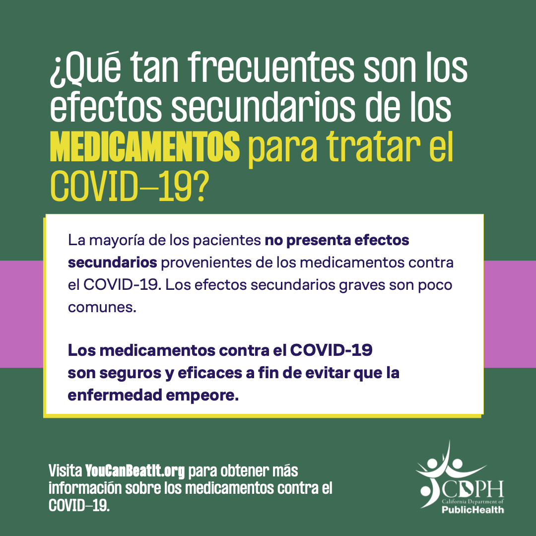 Que Tan Frecunetes Son Los Efectos Secundarios De Los Medicamentos Para Tratar El COVID-19