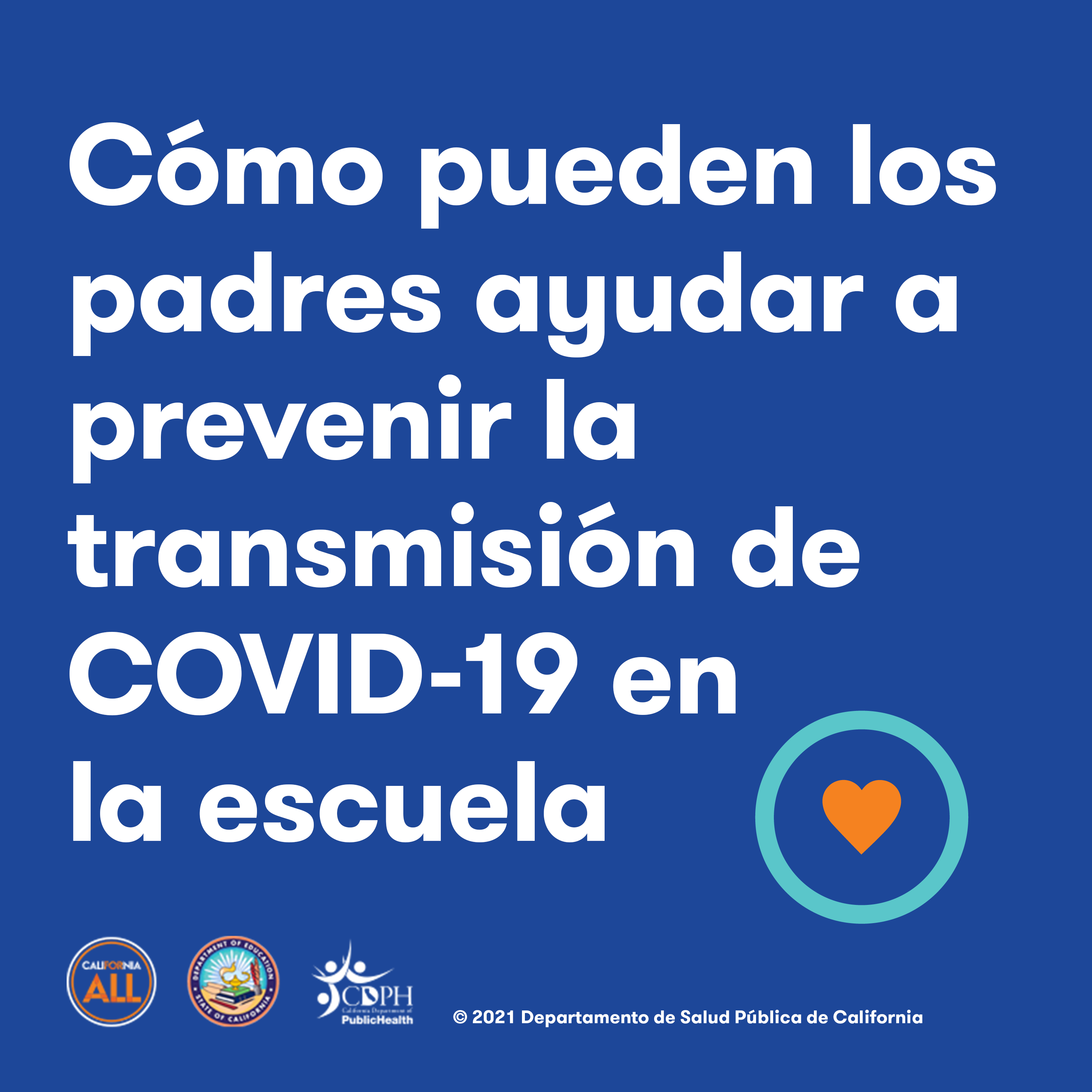 Cómo pueden los padres ayudar a prevenir la transmisión de COVID-19 en la escuela