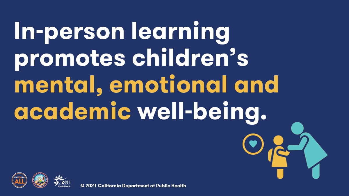 In-person learning prmotes children's mental, emotional and academic well-being