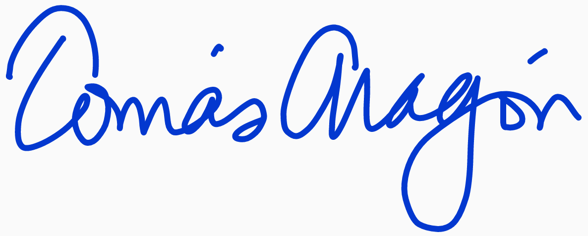 Tomas Aragon Signature