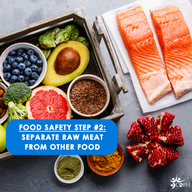 Food Safety Step #2: Separate raw meat from other food