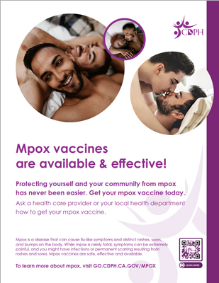 Mpox Vaccines are Available and Effective Poster