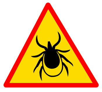 Tick caution sign