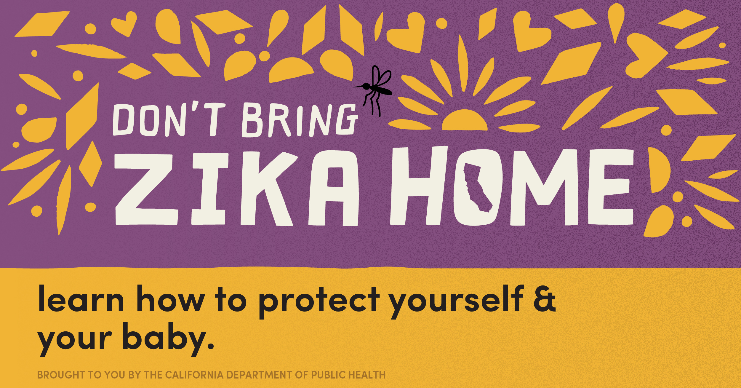 Don't bring Zika home - learn how to protect yourself and your baby.