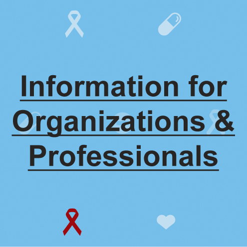 Information for Organizations & Professionals Button