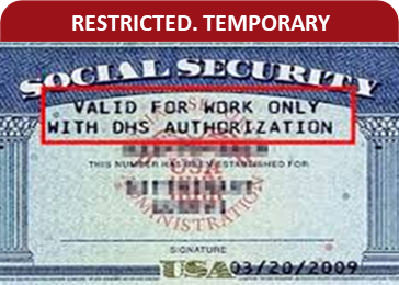 Restricted Social Security Card