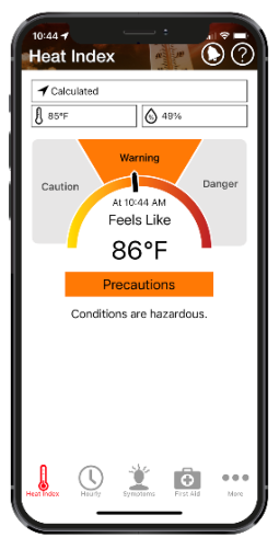 Heat Safety Tool App
