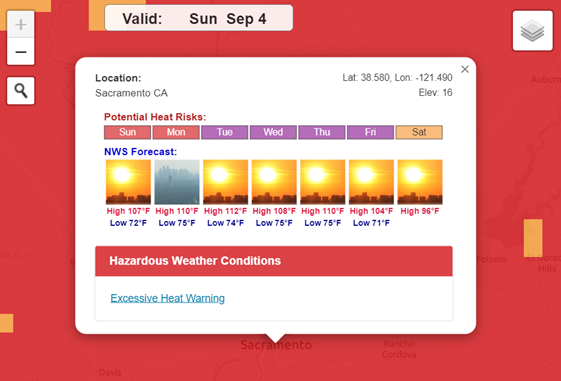 Heat Risk Forecast