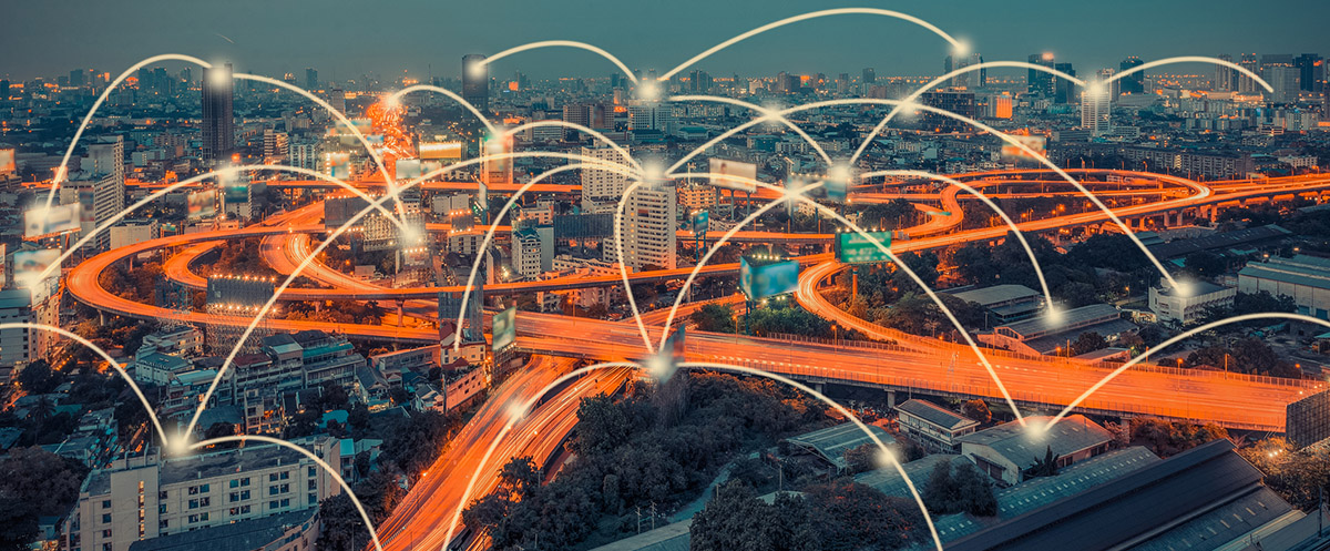 City showing points as in on map