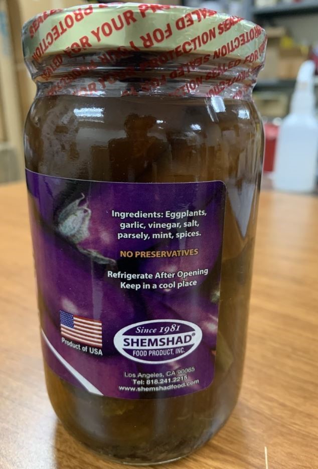 Pickled Eggplant (Back)