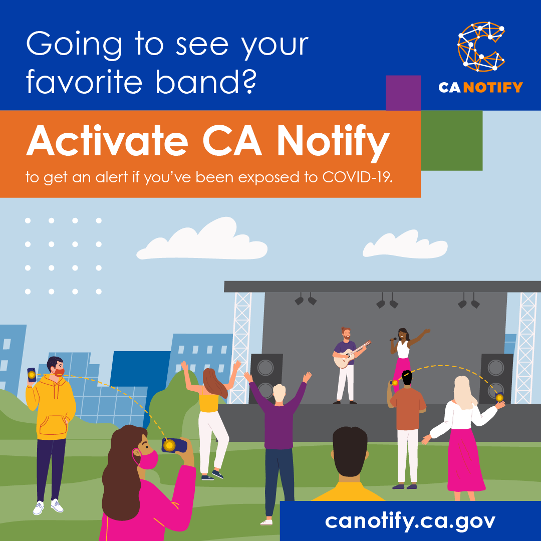 Getting ready to cheer on your favorite team? Activate CA Notify to get an alert if you've been exposed to COVID-19.